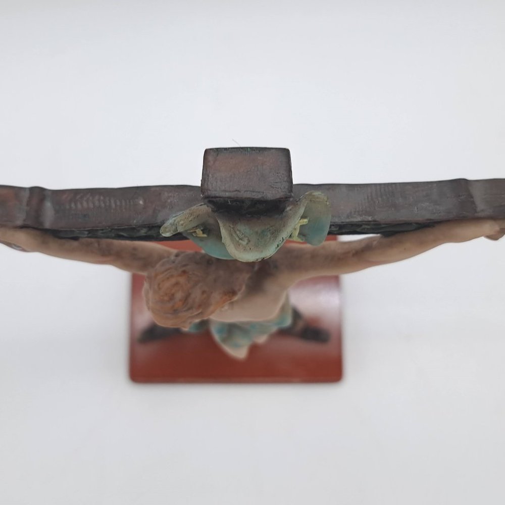 Jesus On The Cross -New Vintage Resin Crucifix - Picture 6 of 11